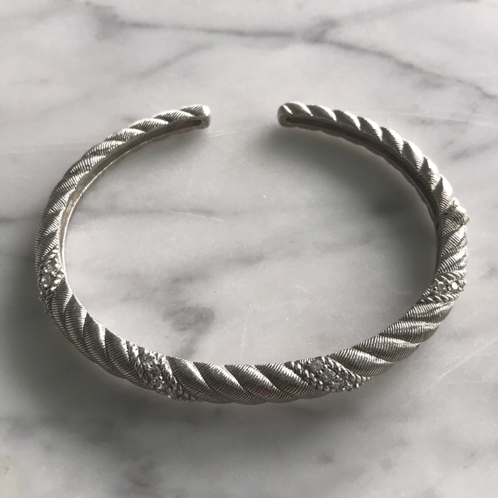 🎉SOLD ON EBAY🎉 - Judith Ripka Sterling Silver Hinged Cuff (NEW)